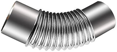 ZBORAVPIX Curva a Gomito in Acciaio Inox per Canna fumaria, Tubo a Gomito a 45° Ø 150 mm, Tubo di Scarico for Camino in Acciaio Inox, Tubo Adattatore for Canna fumaria, Tubo for Stufa(150mm)