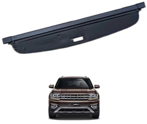 PAPEP Auto Einziehbarer Laderaumabdeckung Kofferraum für Volkswagen TOURAN 2003-2015, Einziehbare Kofferraum Schutz Abdeckung Cargo Cover Ausziehbar,Canvas Material