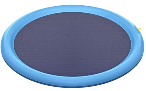 Splash Pad Sprinkler Wasser Spielmatte Für Kinder Und Hunde, Splash Play Matte Sommer Garten Wasserspielzeug Planschbecken Für Haustiere, Eltern-Kind-Spielspaß Im Garten