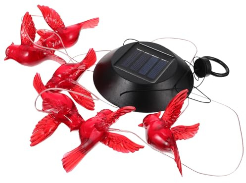 NOLITOY Carillon Éolien Solaire LED à Énergie Solaire 1 Pièce Lampe Suspendue Noire Effet Flamme Décoration Jardin Extérieur Patio Éclairage Écologique et Rechargeable