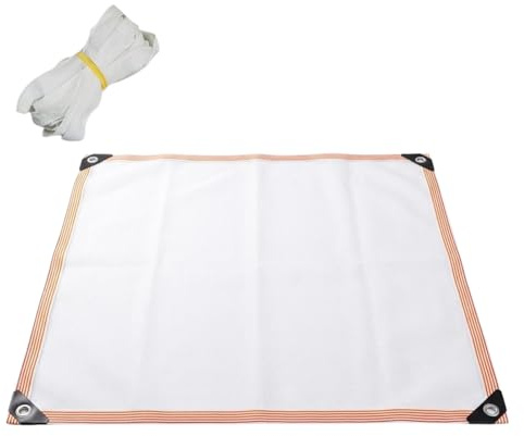Vela De Sombra Rectangular, Toldo HDPE Transpirable, Bordes Reforzados, Incluye Cuerdas Montaje, Resistente Al Viento para Jardín Y Pérgola(Blanca,2.5x6m/8.2x19.7ft)
