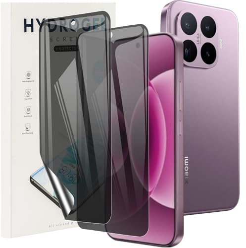 KUSINHOKA Protector Pantalla de Privacidad para Xiaomi 17T 5G, [2 Piezas] Anti-Espía Hidrogel Flexible Full Cobertura Película Protectora, Anti-arañazos Film Protector para Xiaomi 17T