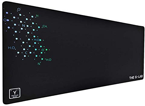 The G-Lab – Pad Yttrium – Tapis de Souris XXL 900 * 400 * 4Mm – Grand Tapis de Souris Gaming avec Base en Caoutchouc Anti-Glissant pour Maison/Bureau/Gamer