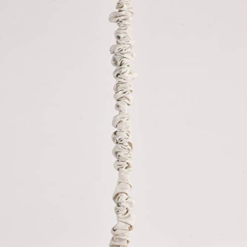 Fabric Cord Cover for Electric Wire and Lamp Chain,6 Feet Length Linen Material Bleached Linen Color