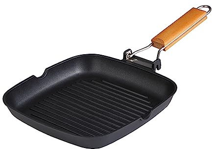 BERGNER Asador 24x24x3.7cm aluminio fundido, apto para inducción, in Wood (Q3920)