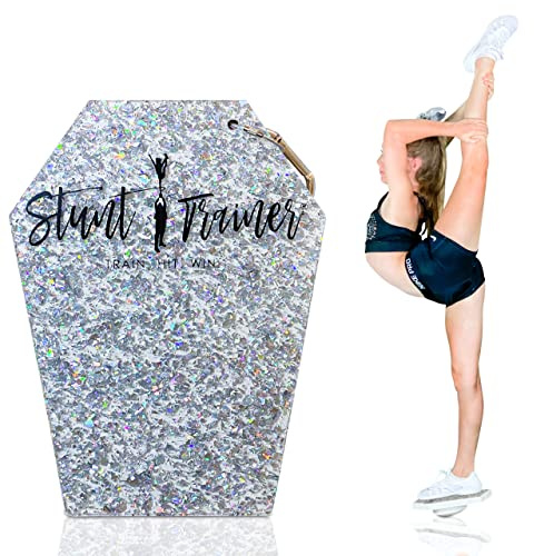 Stunt Trainer Flyer Cheer Balance Board for Cheerleader Balance & Flexibility Core Strength Training - Cheer Balance Trainer Stunting Practice Board Cheerleading Equipment for Flyers, Grey