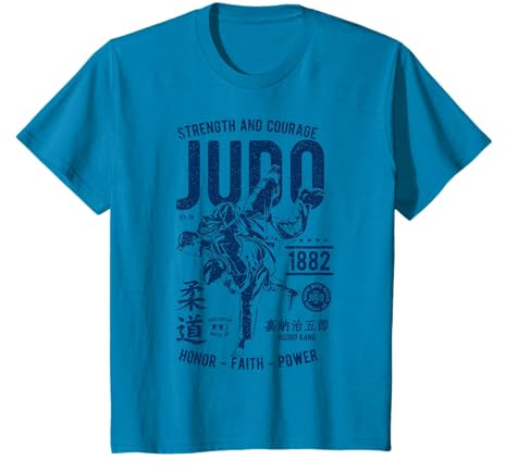T-shirt de judo vintage pour homme, garçon, fille T-Shirt