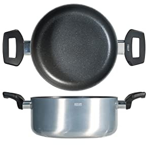H&H Alessandro Borghese Specialist Casseruola 2 Manici, Antiaderente, 20cm