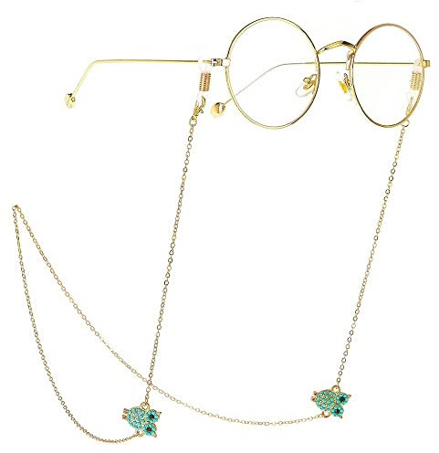 WORNEW Brillenkette Edelstahl Brillenkette Brillenband Metall Brillenkette for Damen Brillenketten für Frauen
