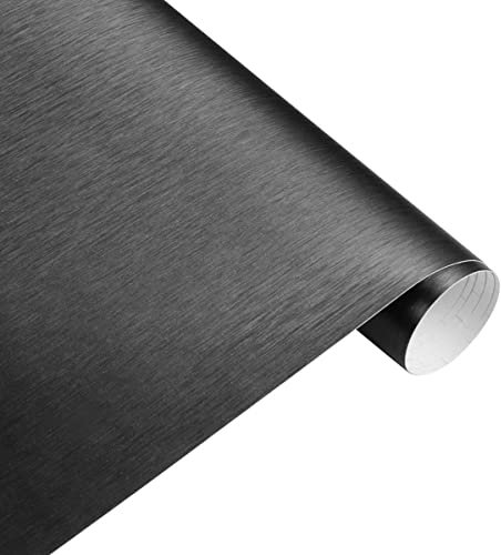 Cozylkx Matt Gebürstete Autofolie Aus Vinyl, 50 cm x 400 cm, Motorrad-Aufkleber, Rolle, Luftblasenfrei, Lackschutzfolie, Vinyl Für Auto, Fahrrad