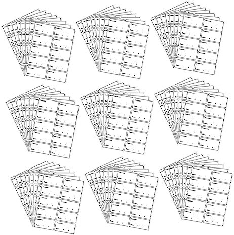 OHPHCALL 5bags PVC Food Label Sticker Kitchen Storage Bins Date Labels Removable for Organizing Pantry Stickers Total