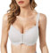 FallSweet Front Fastening Bras for Women Non Wired Comfort Lace Bra Full Coverage White