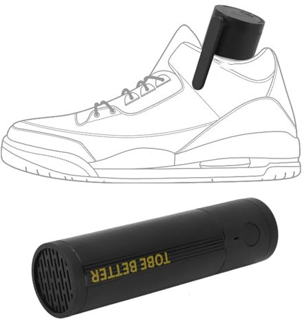 Deodorante per Scarpe, Neutralizzatore di Odori di Scarpe Portatile Elimina Odori di Scarpe per Borse da Palestra Puzzolenti Boxe Lacrosse Calcio Attrezzatura da Hockey (BLACK)