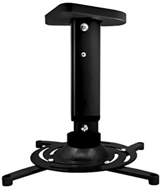 Xumh2024-3 Projector Mount Stand Universal Full Motion Tilt Swivel Projector Ceiling Mount Bracket Rack Projector Brackets Adjustable Projector Stand(Black)