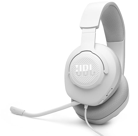 JBL Quantum JBLQTUM100M2WHT Gaming-Headset, Kopfhörer, 3,5-mm-Anschluss, Eingangsmodell, Weiß