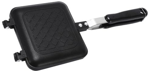 Cabilock Sandwich Toaster Waffle Maker Non-stick Kitchen Accessory Safe Breakfast Machine Dual-sided Cooking for Gas Stoves for Family Breakfasts