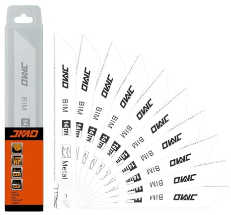 10Pcs/1Set 150mm Jigsaw Blade S922BF Reciprocating Saw Blade Set Bimetal For Cutting Wood Plastic Pipe Metal