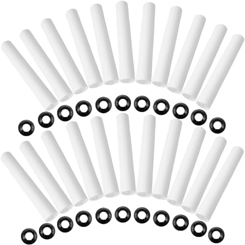 22 fundas silenciosas para bisagras de puerta de garaje con juntas de tuercas de eje de rodillo, compatibles con rodamientos silenciosos de rodillos de puerta de garaje