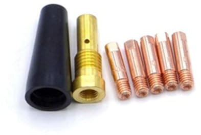 Reapyyt 7 Pezzi/Set Punte Ugelli Gas per FC90 Alimentazione Filo Animato 0,9 mm FC90 Saldatore MIG Strumenti di Saldatura Durevole Facile Installazione