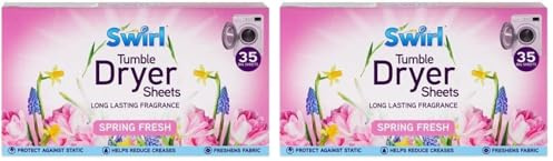 Spring Fresh Tumble Dryer Laundry Sheets 70 Pack For Fresh Clothes and Linen
