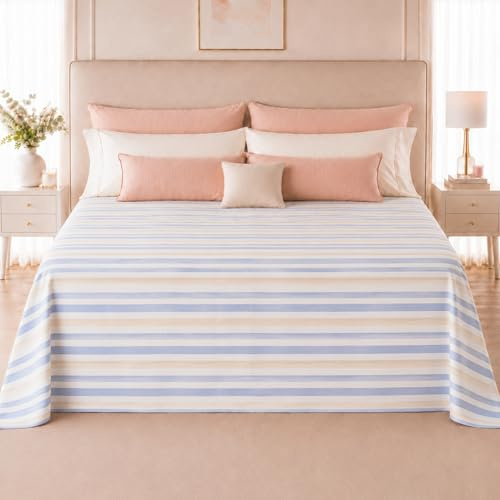 Clara Home Milano – Copriletto Matrimoniale in Piquet Pregiato, Fantasia Floreale e Geometrica, Misure Maxi, Coperta Letto Estiva Leggera e Traspirante (Elegant Polvere)