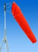 Safety Flag Nylon Airport Windsock, Orange, 28 inches x 96 inches