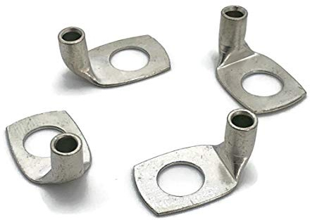 eXODA capocorda angolato 4x occhiello ad anello 10 mm2 Occhiello a pressione M8 per capicorda a crimpare i