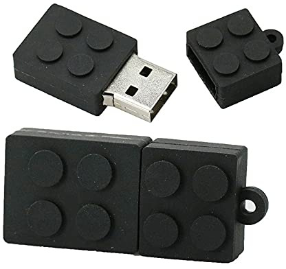 OneSquareCore 4GB Clé USB en Forme de Blocs de Construction, Stylo Drive Memoria Flash, Pendrive Disque Flash (Noir)