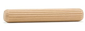 Wooden Dowel Pins 3 x 3/8 inch, Pack of 50 Fluted Dowel Joints for Woodworking, Furniture and Crafts, by Woodpeckers
