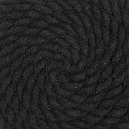 West Coast Paracord Cuerda de algodón trenzado natural – Cuerda artesanal – Super suave y fuerte cuerda de triple hebra para deportes, decoración, manualidades, macramé, uso en interiores (1 pulgada