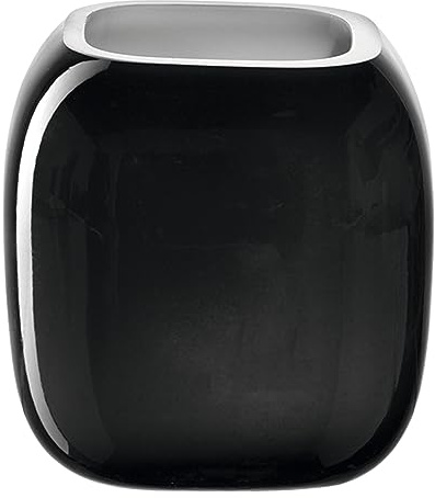Leonardo Milano, Blumenvase aus grau gefärbtem Glas, handgefertigte Glasvase in modernem Design, kleine Vase, Höhe: 9,3 cm, 041649 | e in modernem Design, kleine Vase, Höhe: 9 cm, 1 Stück, 041649