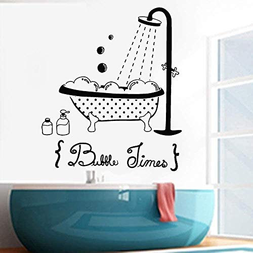 Bathroom Wall Sticker Vinyl Bathtub Shower Bathroom Door Wall Decal Decoration Waterproof Household Wallpaper 72X62Cm