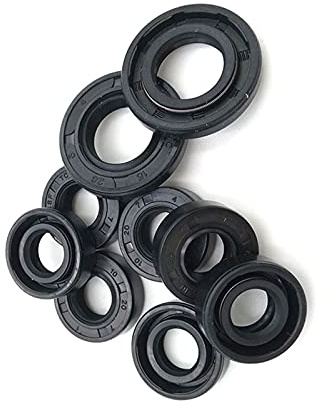 Oil Seal Tc Nitrile Covered Double Lip with Garter Spring 25X34X6mm 2Pcs