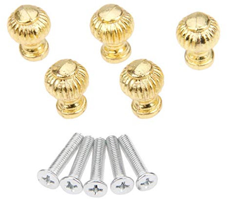 Türschlossgriff. 5Pcs 14x19mm Gold-Türgriffe Möbelgriffe Schmuckkasten Schubladenschrank Schrank Fenstergriff Pull Knöpfe Möbelbeschläge