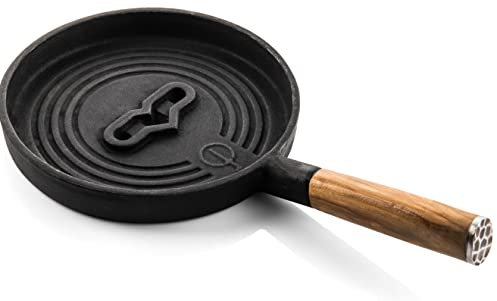 Forged Churrasco - Sartén para servir (hierro fundido, madera de oliva)