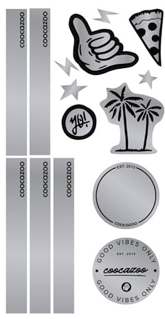 coocazoo Reflektierendes Sticker-Set, trendig, Coole Motive, Sichtbarkeit im Straßenverkehr, wasserabweisend