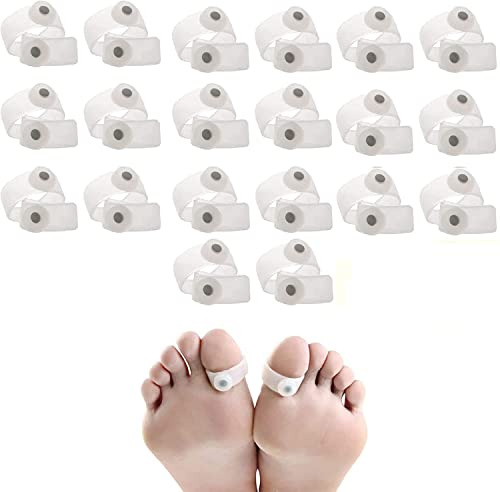 Zuckerkontroll-Zehenringe, verstellbarer Silikon-Akupressur-Zuckerkontrollring, Akupressur-Schlankheits-Silikon-Fußmassage-Magnet-Zehenring zur Gewichtsreduktion (10 pairs)