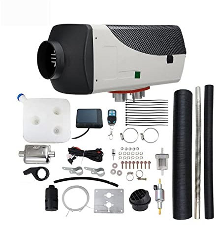 SweAtz Chauffage de stationnement Diesel Chauffage Autonome de Voiture 12 V 24 V 5 KW 8 KW Chauffage de stationnement de Voiture Chauffage d'air avec Moniteur LCD pour Camion RV (Couleur : Onecolor