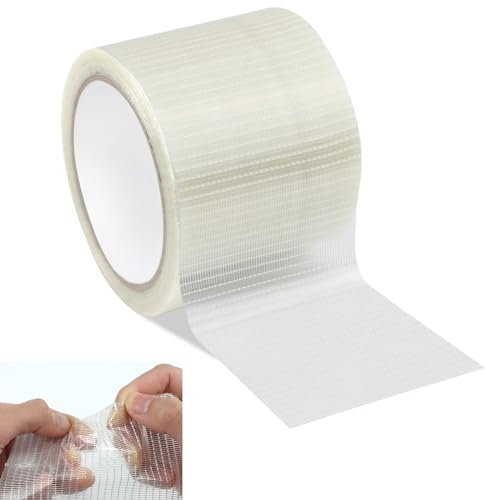 TAIANJI Canvas Waterproof Tape, 66 Feet Tenacious Awning Tape Clear Tent Flexible Tape Repair Tape Heavy Duty Puncture Repair, Tear Repair Patch for Boat Covers