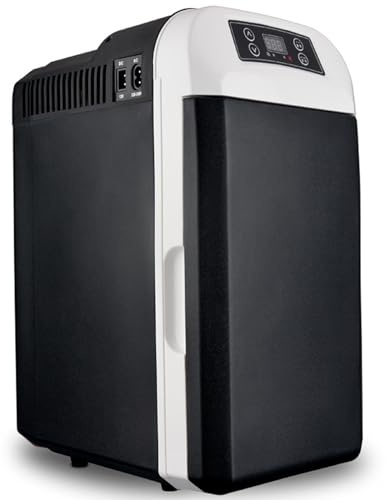LWCHUANG 8 L bil kylskåp frys, -10 ℃ till 65 ℃ tyst kylskåp, 12 V minikylskåp, bärbart litet bilkylskåp, lämplig för resor, utomhuspicknick, camping, sovrum