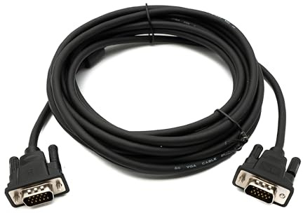 System-S VGA Kabel 5 m HD15 Stecker zu Stecker Panel Mount Schraube DSub 15pin Adapter