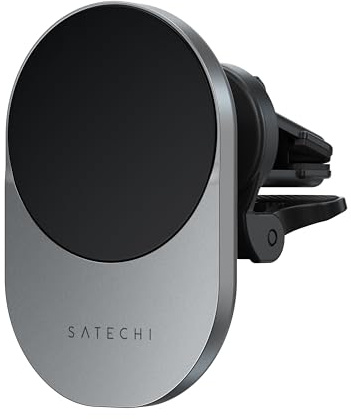 SATECHI kabelloses Qi2 Autoladegerät, 15 W, Lüftungshalterung | Magnetisches Schnellladen für iPhone-Modelle 12–17