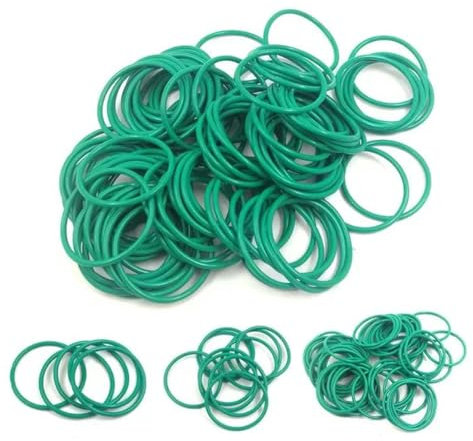 Dichtungsring, O-Ring, Isolieröl, hohe Temperaturbeständigkeit, Fluorkautschuk, O-Ring, grün, AD 4–70 mm, CS 1–2,4 mm, AD 62 mm, CS 2,4 mm, 10 Stück