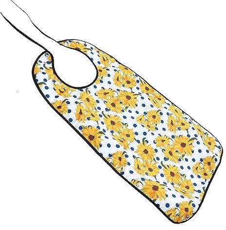 Gogogmee Wasserdichter Erwachsenen-latz Mit Druckknopfverschluss Praktischer Kleiderschutz Für Senioren Wiederverwendbar Für Und Trinken Schützt Vor Schmutz Und Verschütten Aus