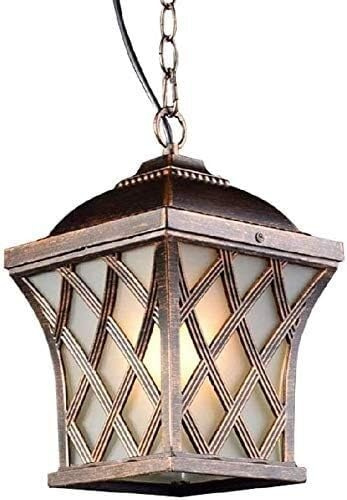 Lustre , Victoria traditionnel V-intage extérieure imperméable étanche pendentif lumineux porte-terrasse balcon porche hauteur plafond plafond suspendu pavillon Pavillon pergola métal lumineux luminai