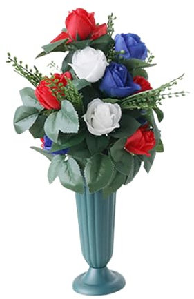 Morain Disposizione dei Fiori Artificiali per Mazzi Fiori del Cimitero Artificiale della Lapide con Decorazione del Cimitero All'aperto del Vaso