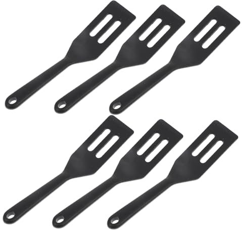 Cabilock 6stücke Silikon-spatel Klein Antihaft-küchenwerkzeug Für Steaks Pizza Teppanyaki Backen Leicht Zu Reinigen Hitzebeständig