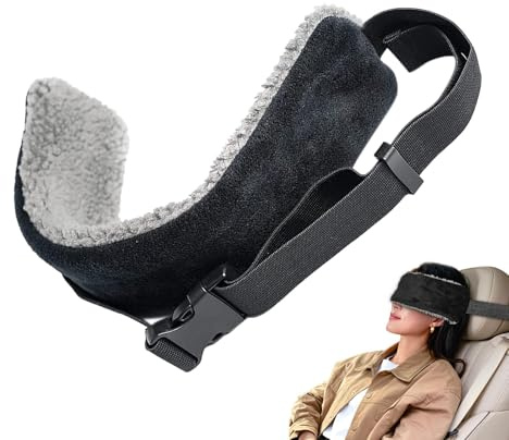 Correa de soporte para cabeza de viaje, soporte para cabezas de avión Eye Ma-sk, evita que las cabezas se balanceen, banda de apoyo súper cómoda para la cabeza y el cuello, para aviones y coches, para