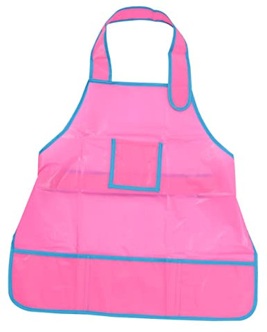 TOPBATHY Malkittel Kindermalschürze Mit Taschendesign Aus Schmutzabweisendem Material Leicht Waschbar Leuchtend Zum Malen Und Zeichnen