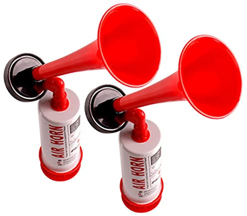 TINEASUR 2 Stück Drucklufthorn Handpumpe Fußball Fan Trompete Luftdruck Hupe Sport Event Jubelhupe Leichte Kunststoffhupe Für Stadion Und Party